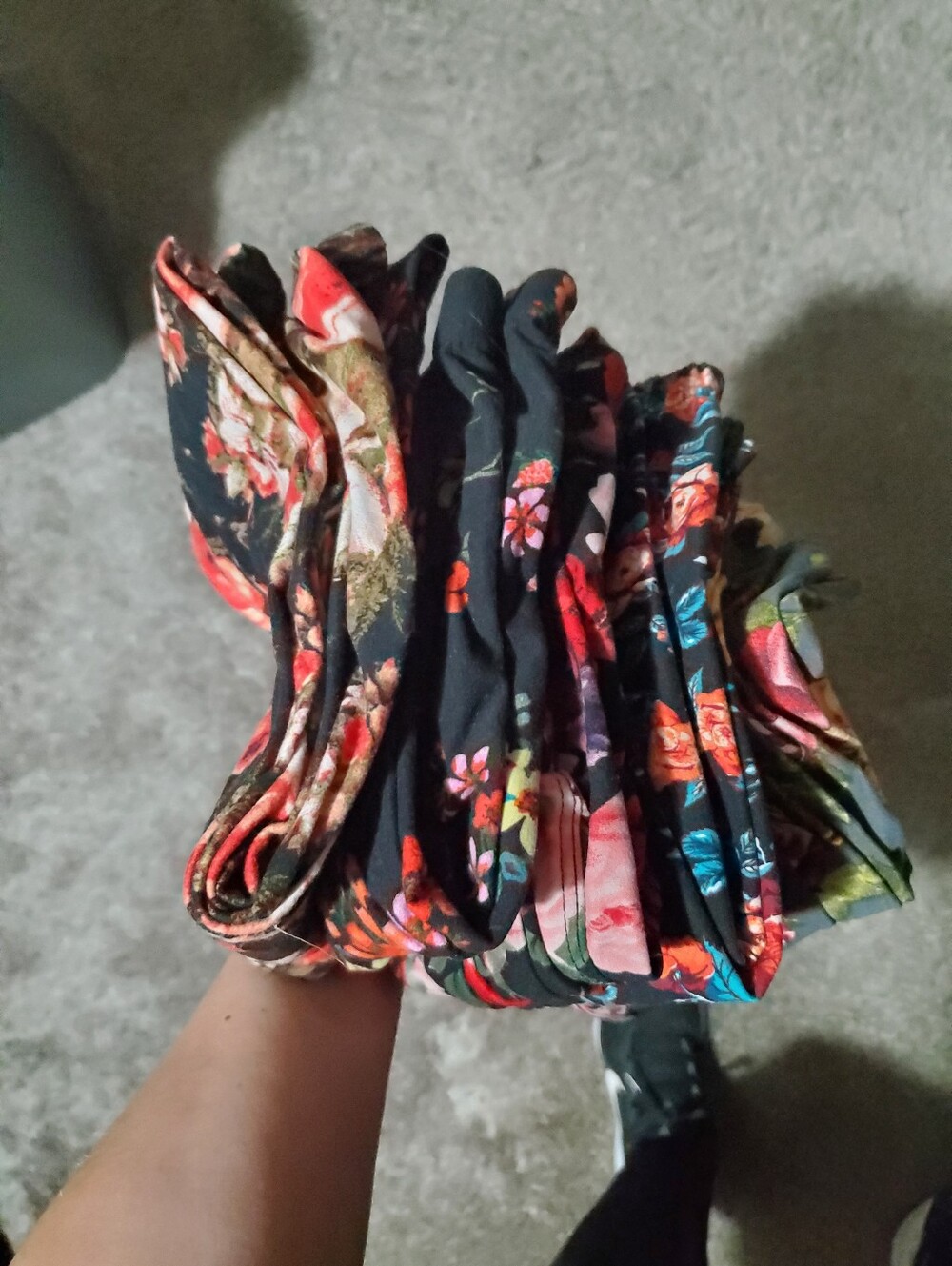 Infinity Raine Women's Floral Leggings Bundle Of 5 Leggings Buttery Soft - Picture 7 of 7